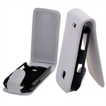 Galaxy Mini l�der etui (Hvid)